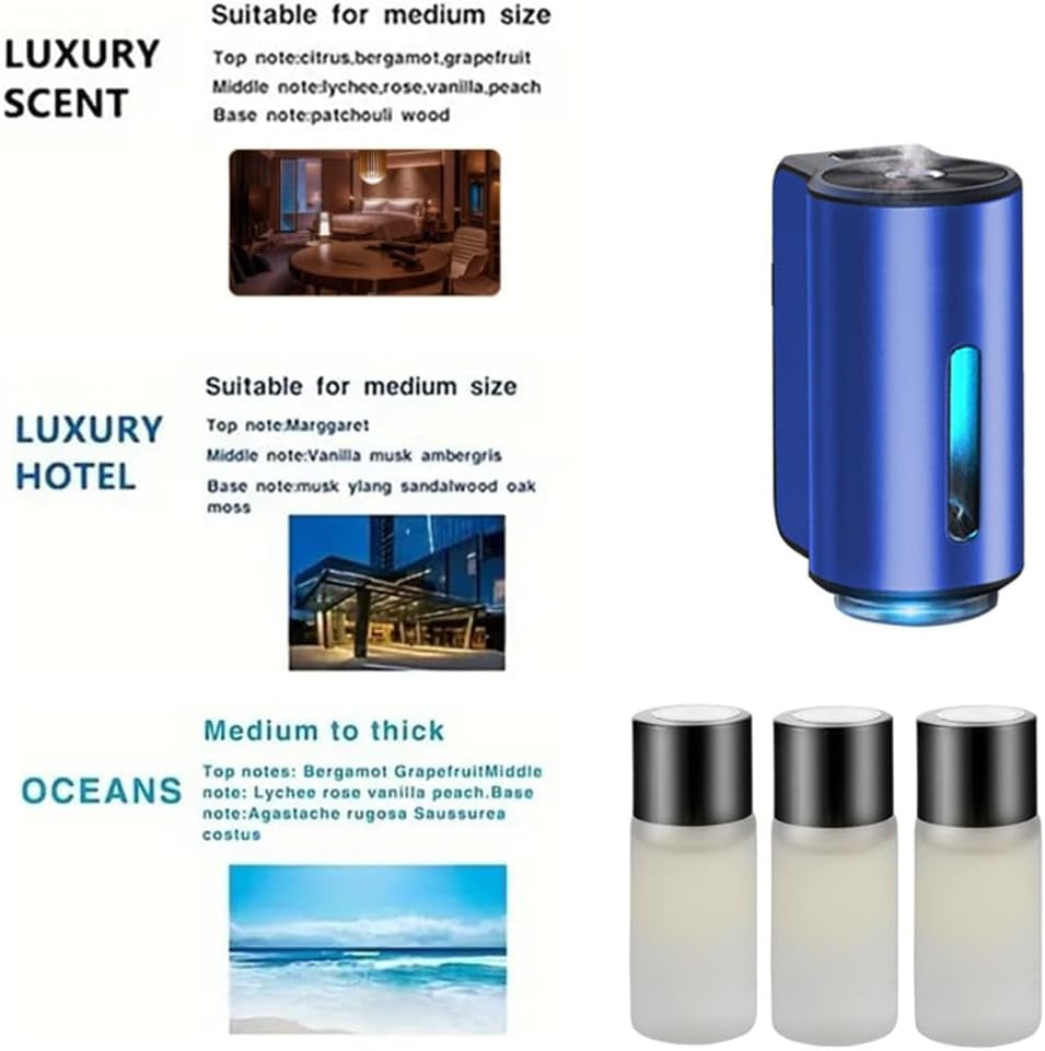 Car Aromatherapy，Smart Car Air Freshener，Air Freshener Diffuser，Rechargeable Aroma Diffuser Humidifier，Essential Oil Diffuser