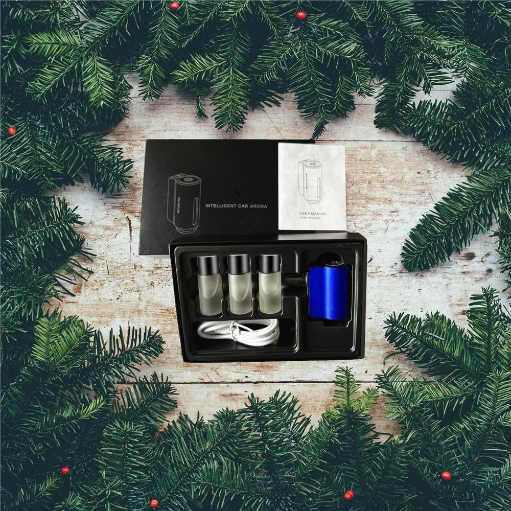 Car Aromatherapy，Smart Car Air Freshener，Air Freshener Diffuser，Rechargeable Aroma Diffuser Humidifier，Essential Oil Diffuser