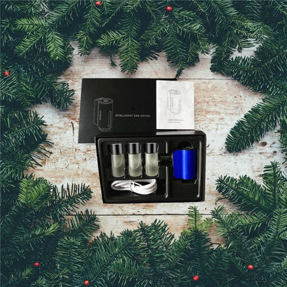 Car Aromatherapy，Smart Car Air Freshener，Air Freshener Diffuser，Rechargeable Aroma Diffuser Humidifier，Essential Oil Diffuser